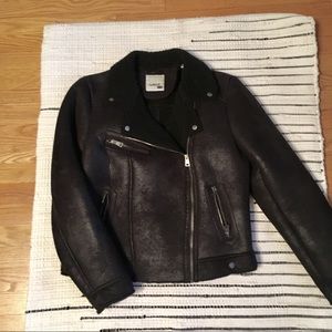 Levi’s Faux Sheepskin Shearling Moto Jacket